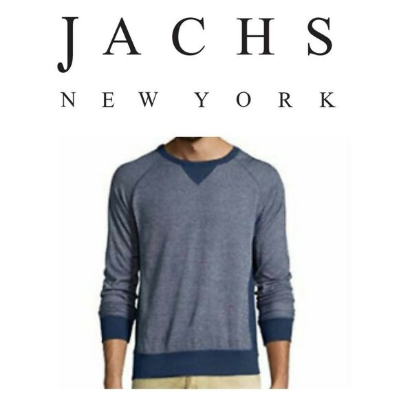Jachs Crew Neck Pullover Sweatshirt Blue Space‎ Dye - Picture 1 of 7